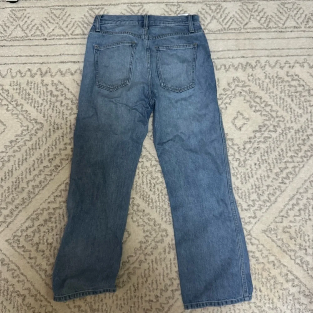 Current/Elliott Blue Straight Leg Jeans